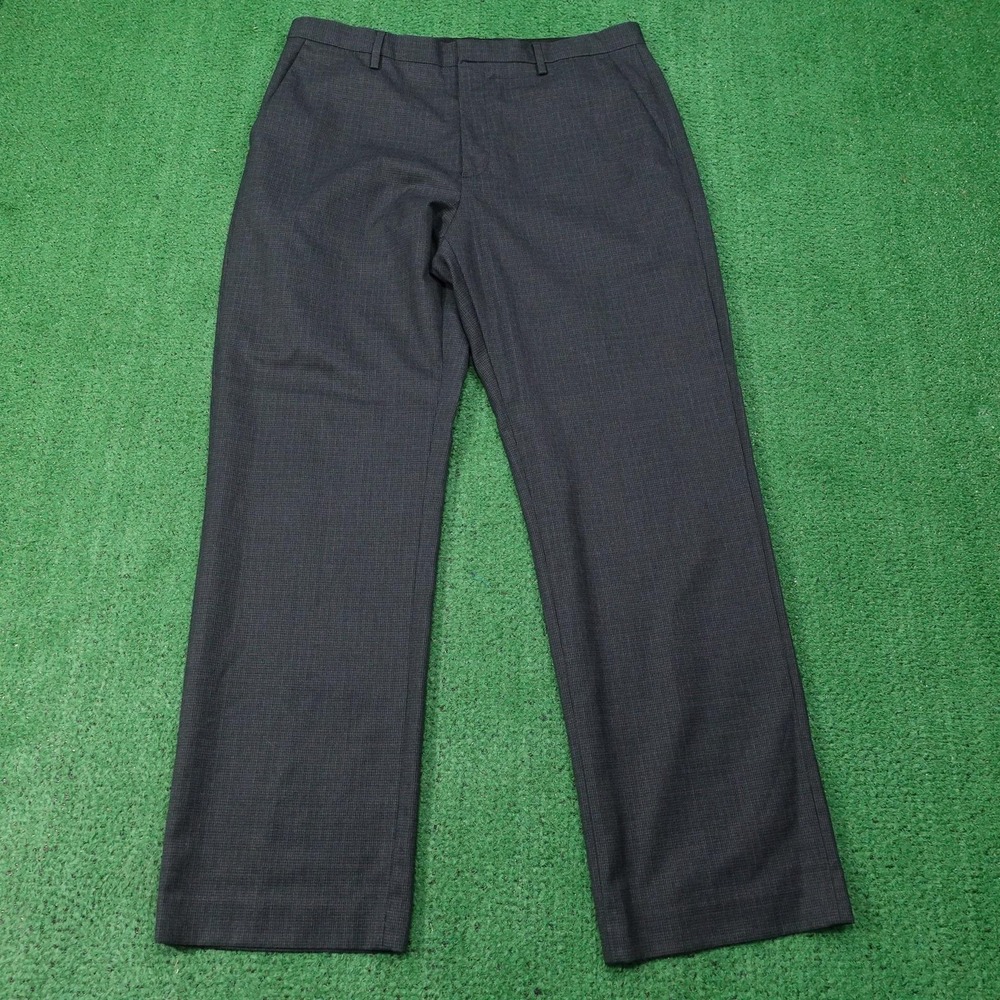 Banana Republic Pants Mens 35x32 Gray Check Classic Fit Dress Pants Polyester